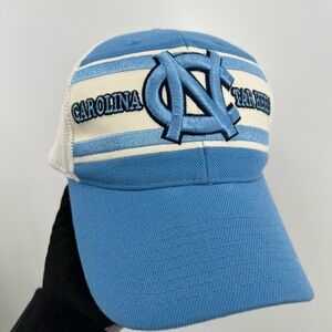 UNC North Carolina Tar Heels Mesh Back Adjustable Hat Vintage Y2K Imperfections